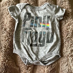 Pink Floyd gray newborn onsie